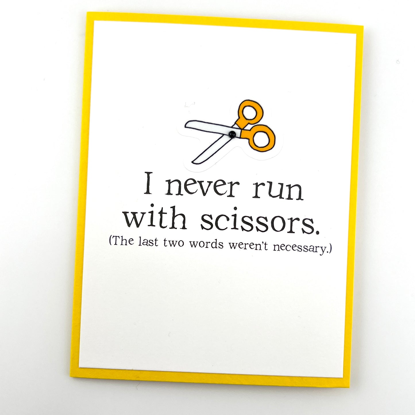 Run With Scissors card