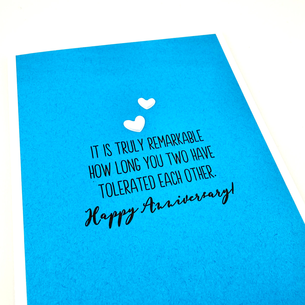 How Long You Tolerated Each Other card