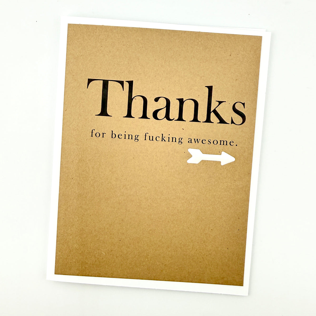 Thanks for Being Fucking Awesome card