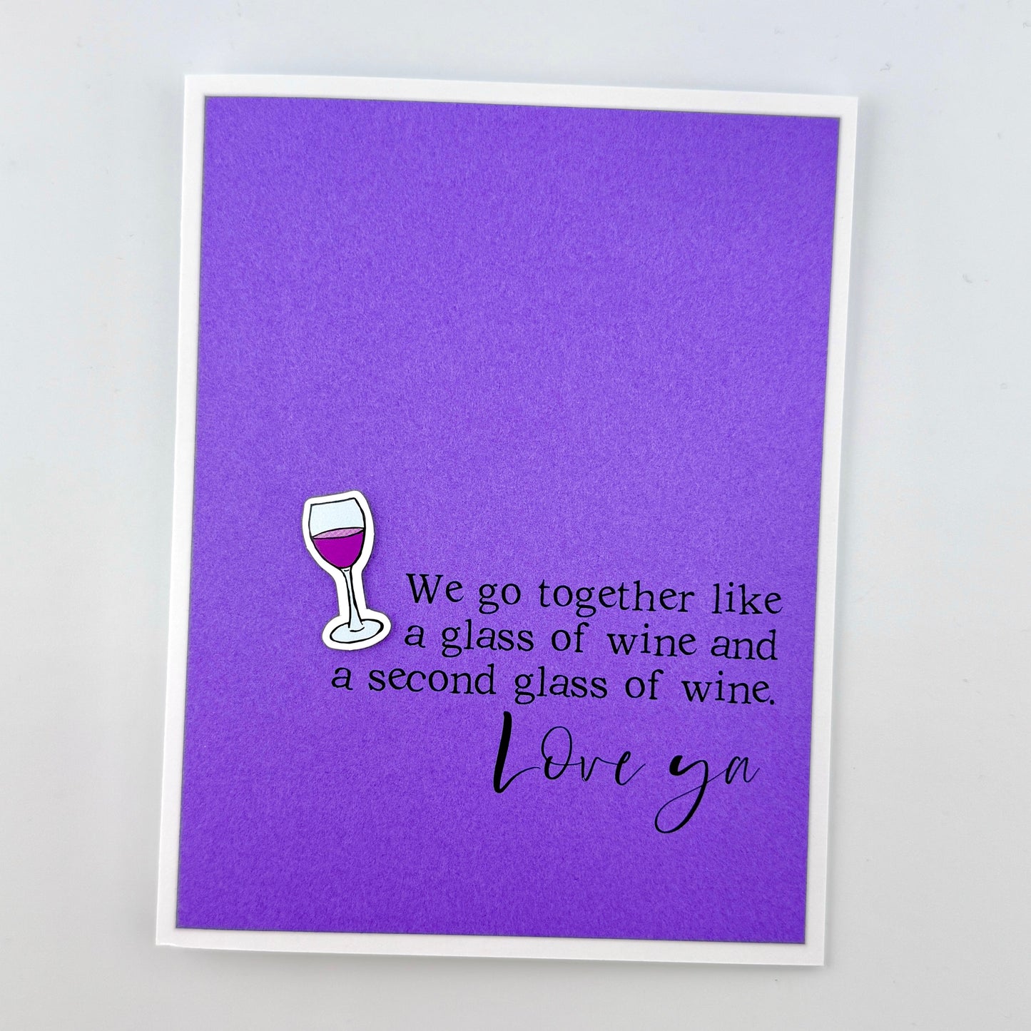 Second Glass of Wine card