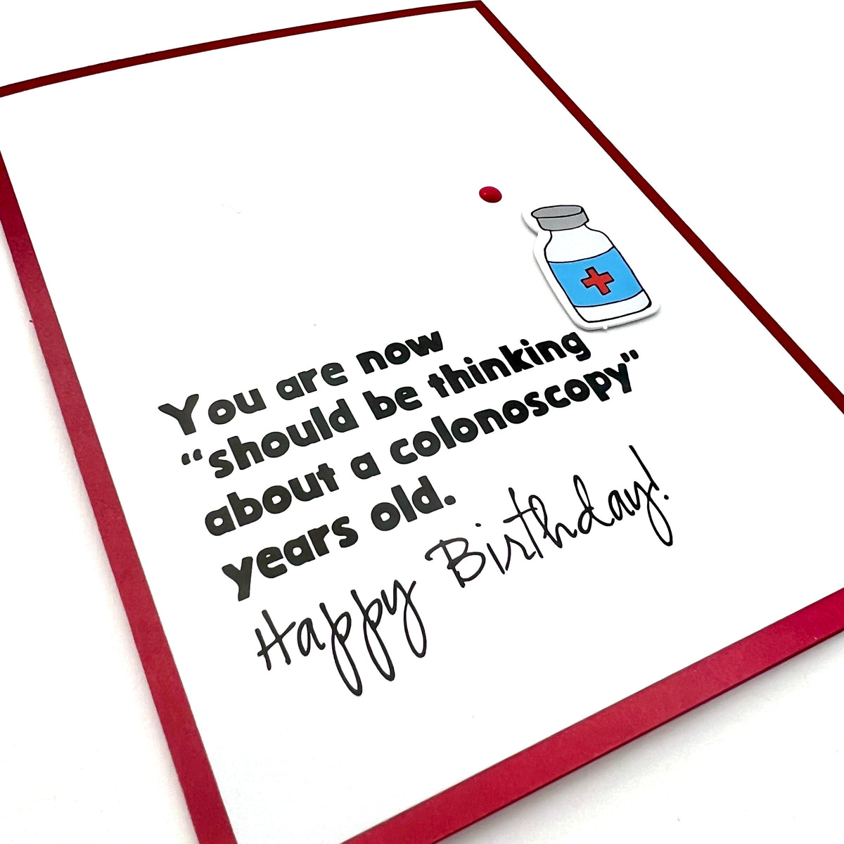 Birthday Colonoscopy Years Old card