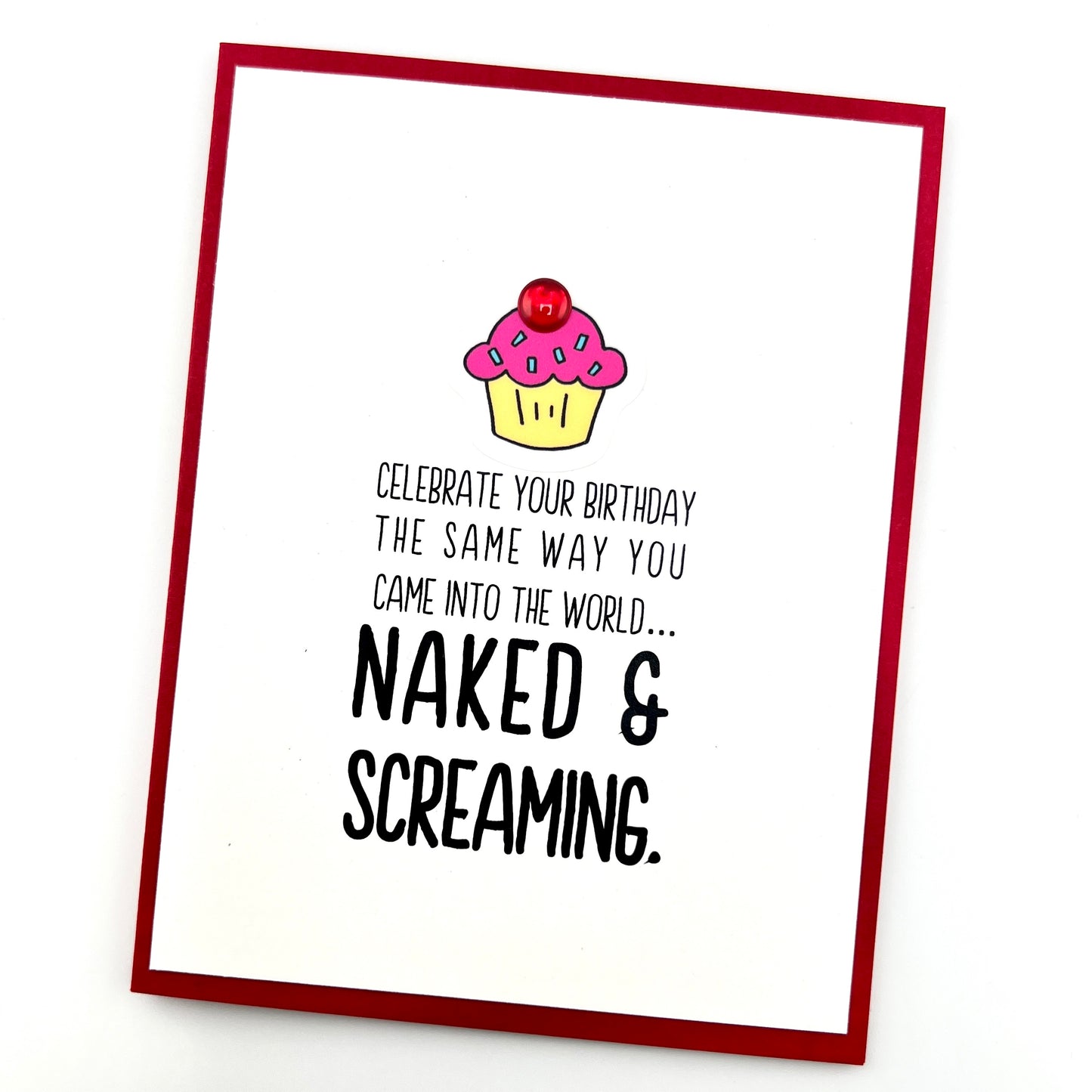 Naked and Screaming card