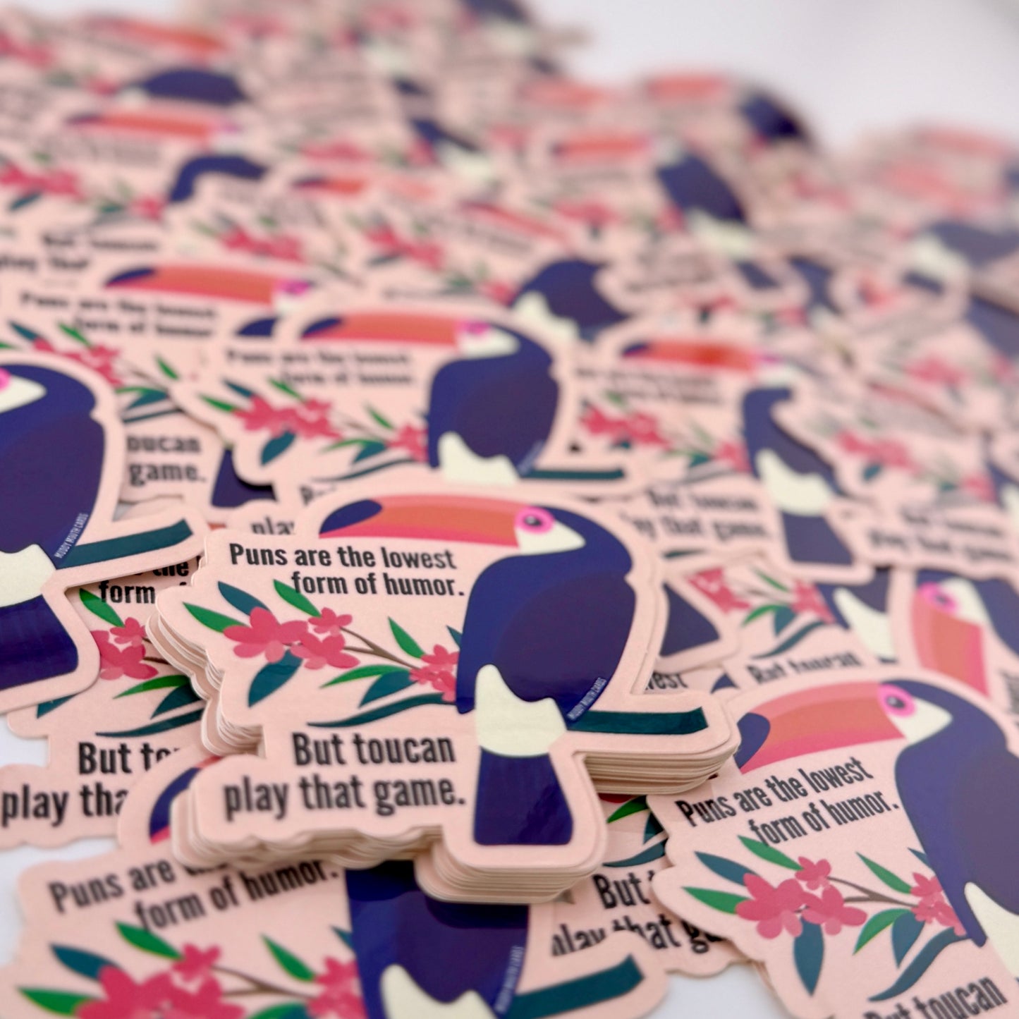 Pun Toucan Play vinyl sticker