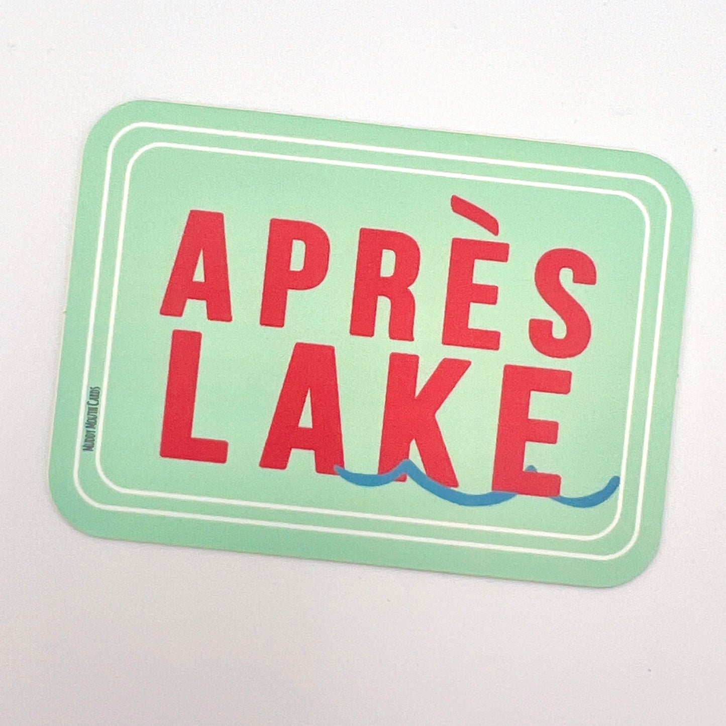 Apres Lake vinyl sticker