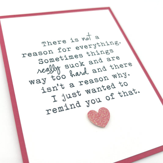 Not a Reason for Everything card