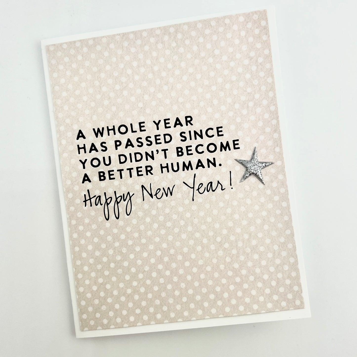 Better Human New Year holiday card