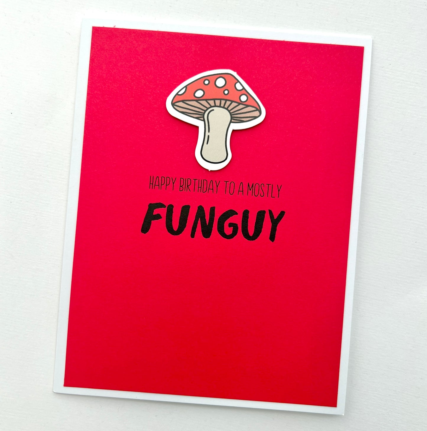 Mostly Funguy mushroom card
