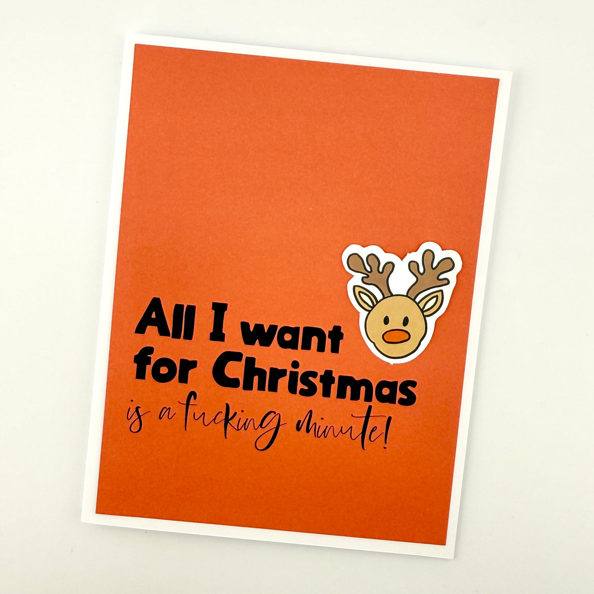 A Fucking Minute Christmas card