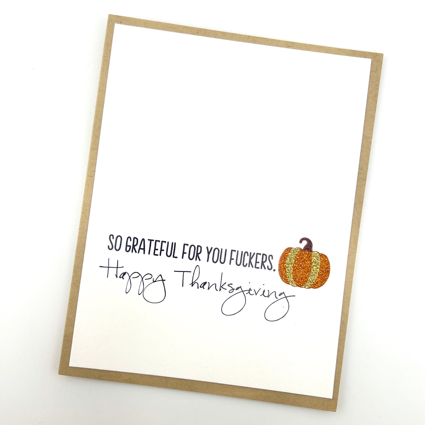 Grateful for Fuckers Thanksgiving card