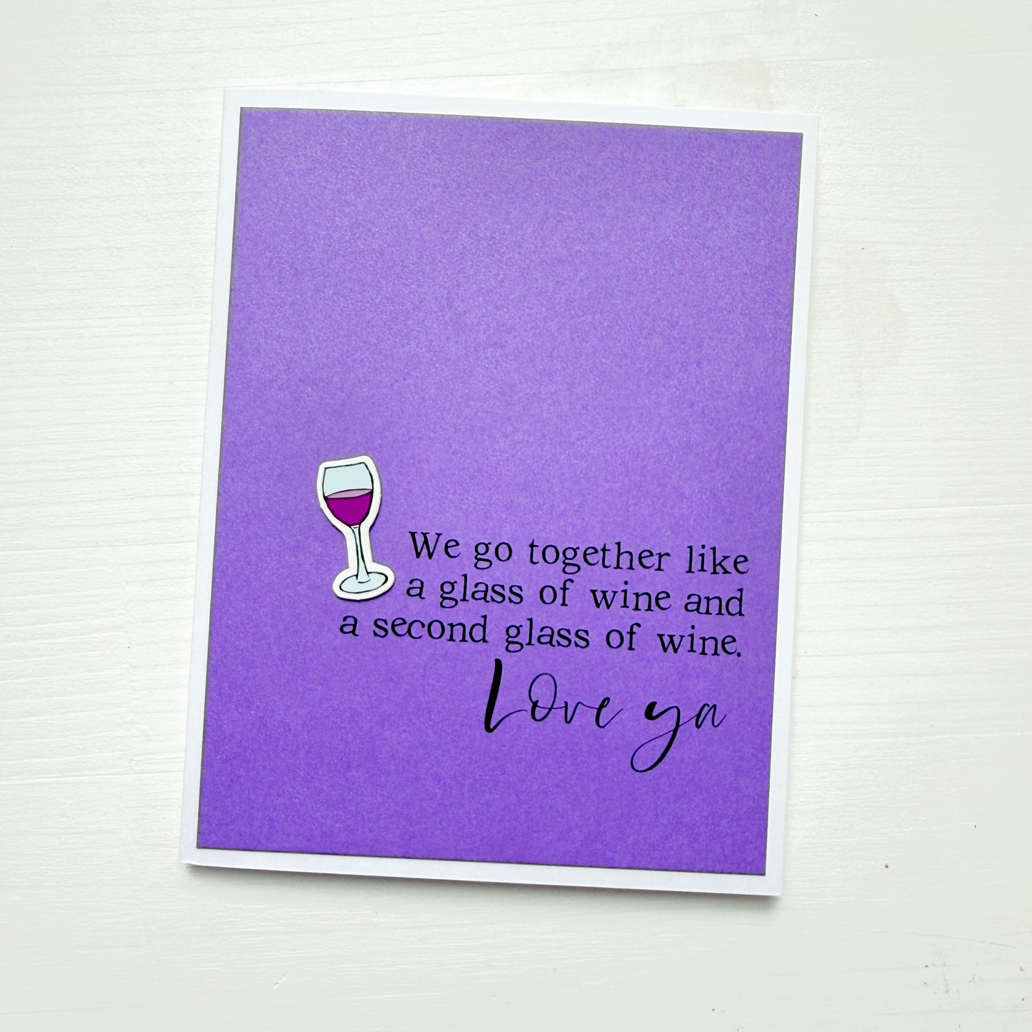 Second Glass of Wine card