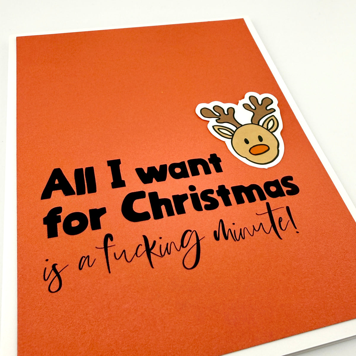 A Fucking Minute Christmas card