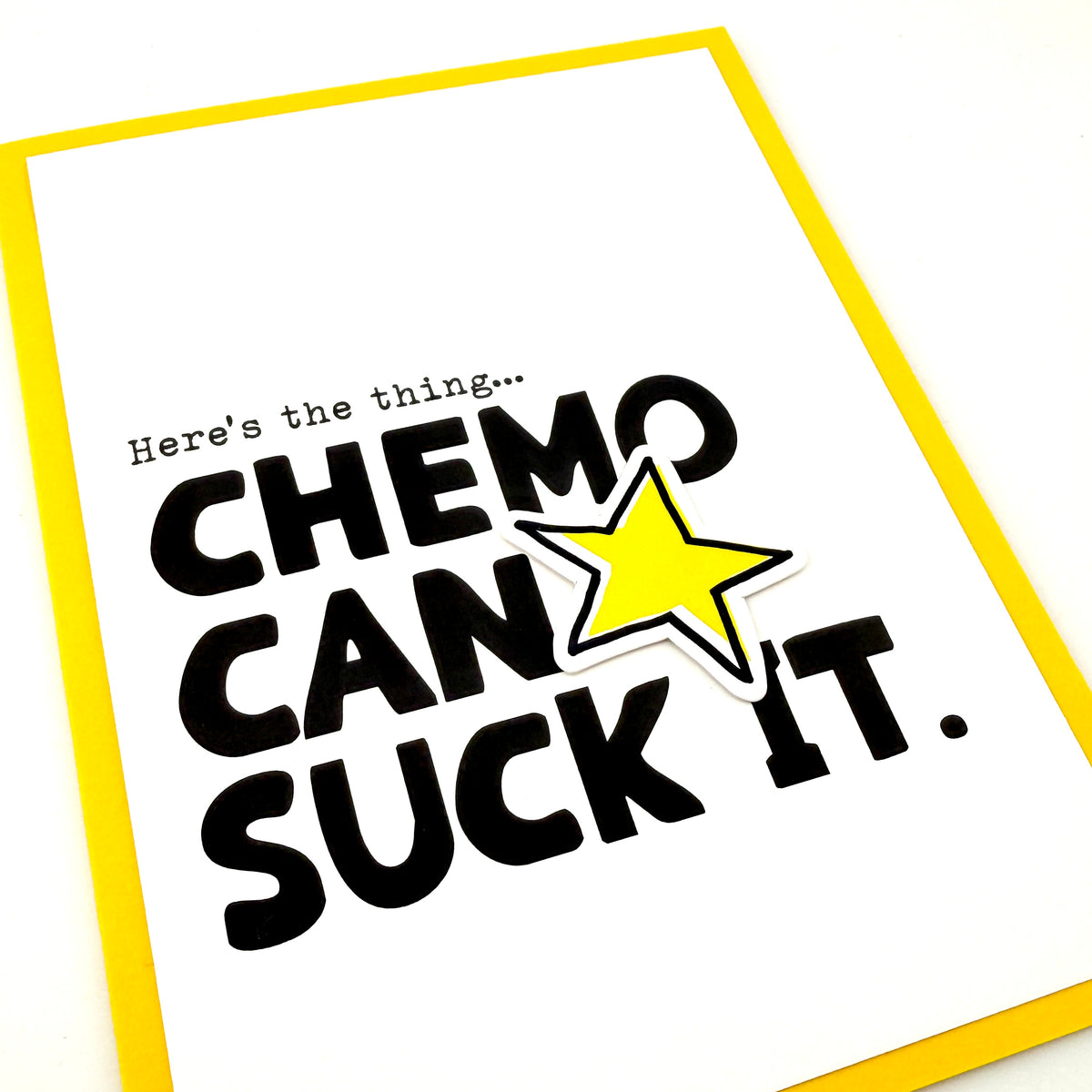Chemo Can Suck It cancer card