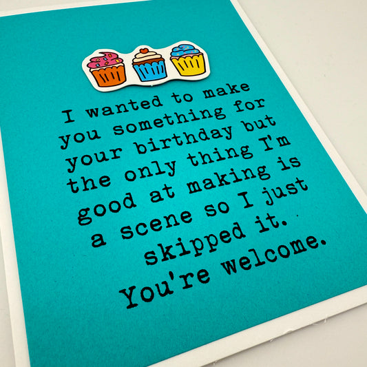 Good at Making a Scene card