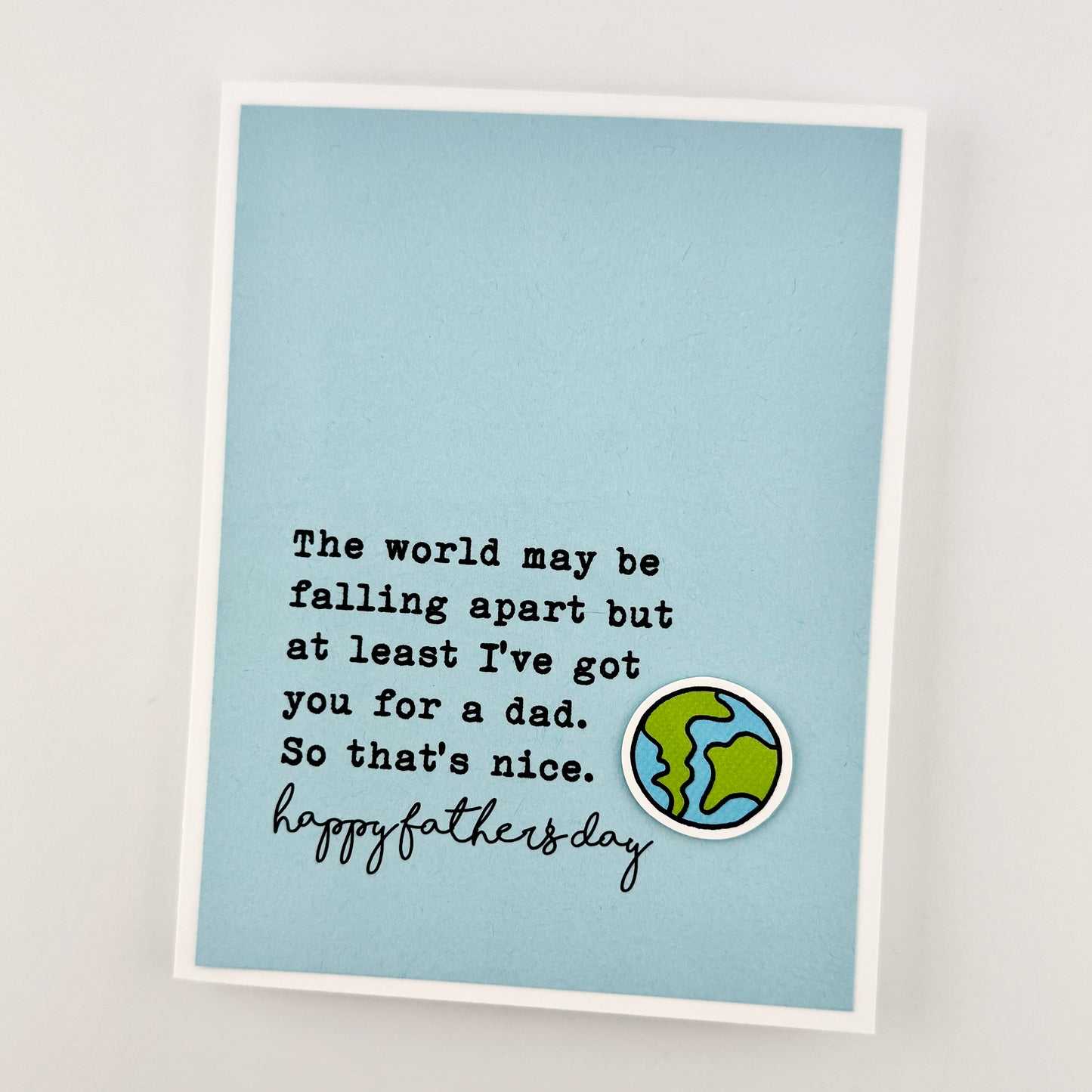 World Falling Apart dad Father’s Day card