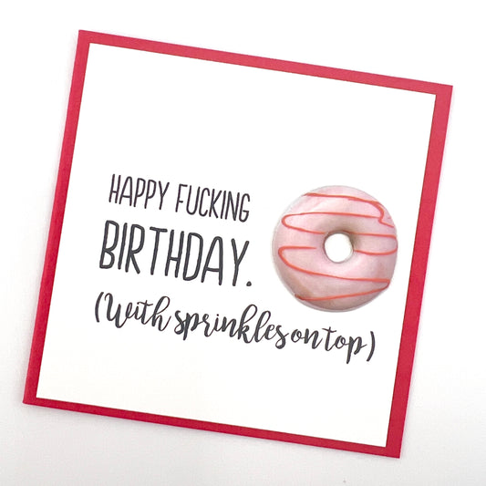 Mini Sprinkles on Donut card