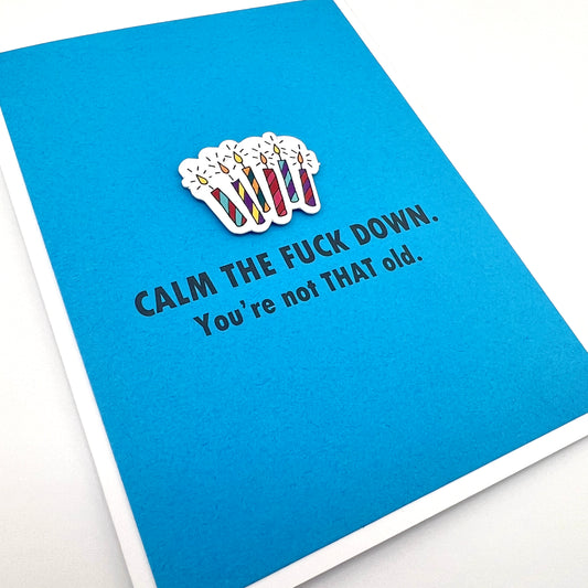 Calm the Fuck Down card