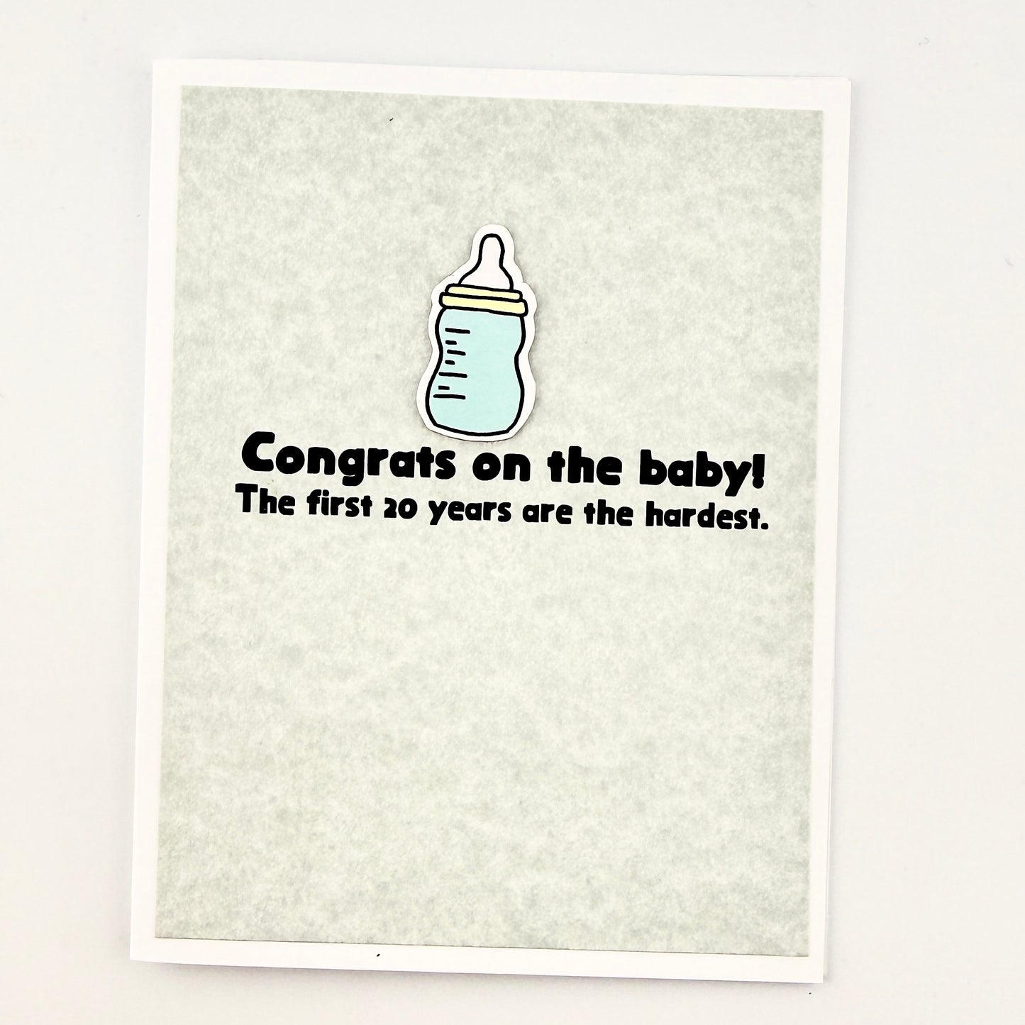 First 20 Years Are Hardest baby card