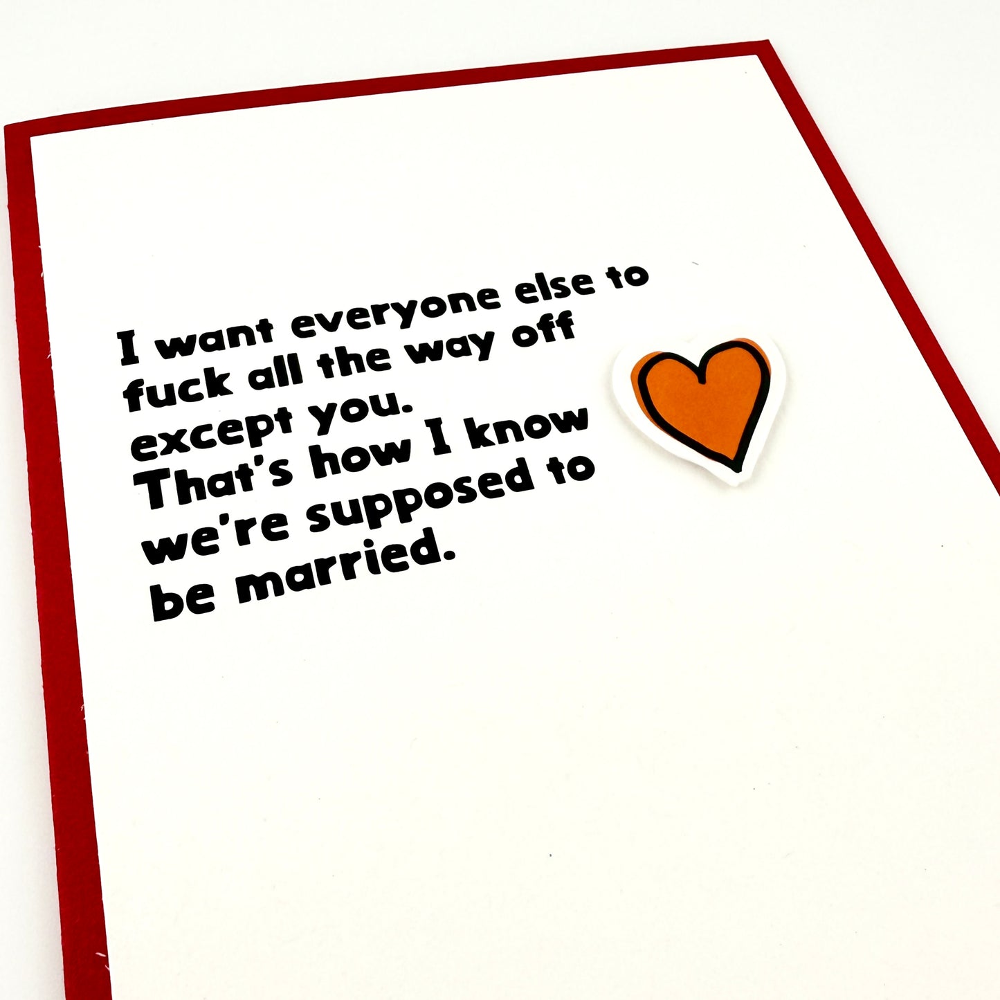 Supposed to Actually End Up Together anniversary card