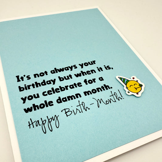 Birthday Month card