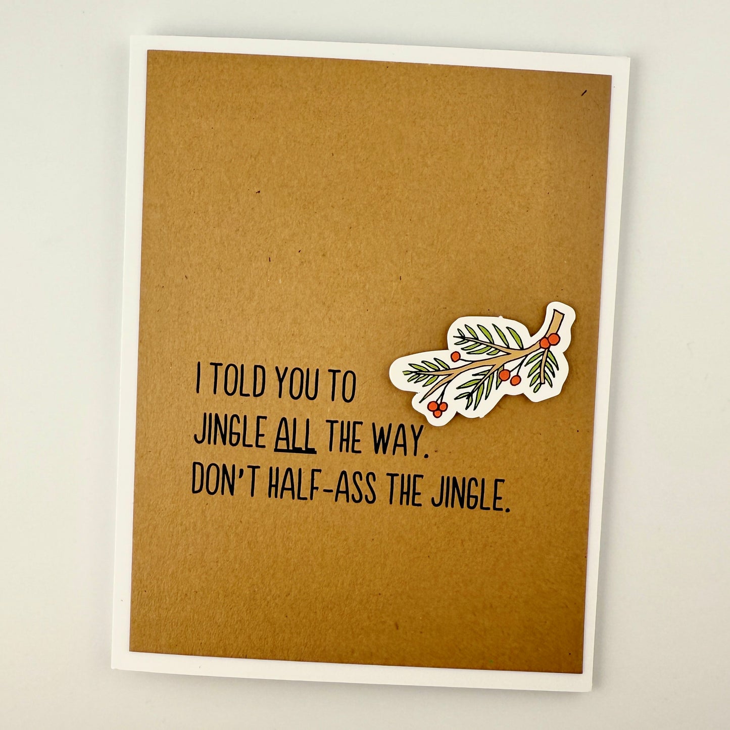 Jingle All the Way holiday card