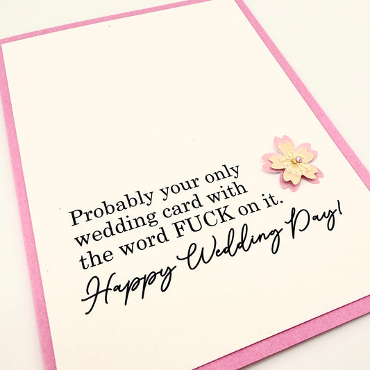 Only Card with Fuck on it card