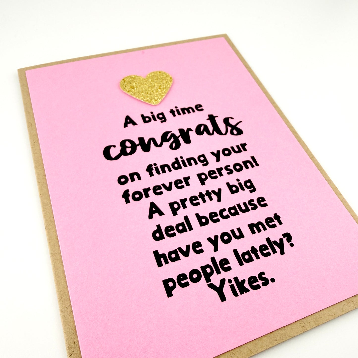 Finding Your Forever Person wedding card