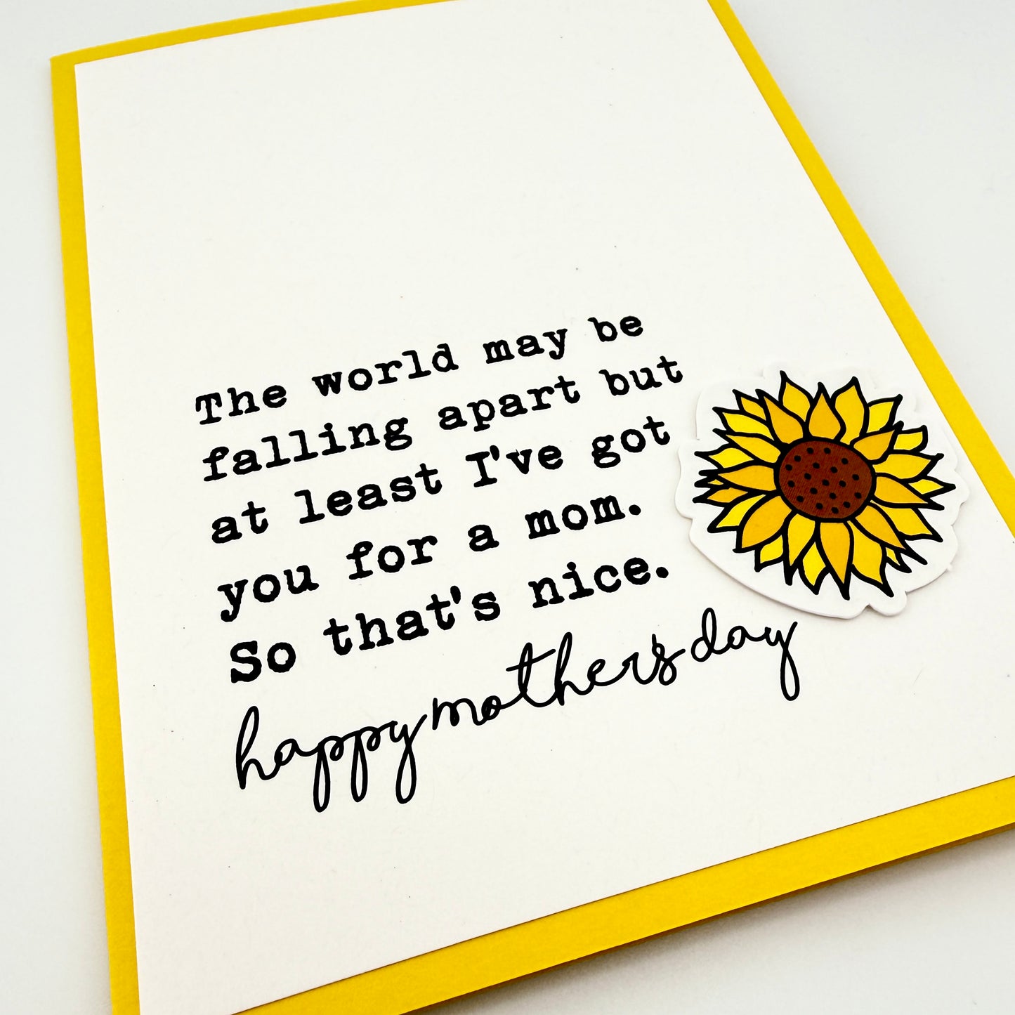 World Falling Apart mom Mother’s Day card