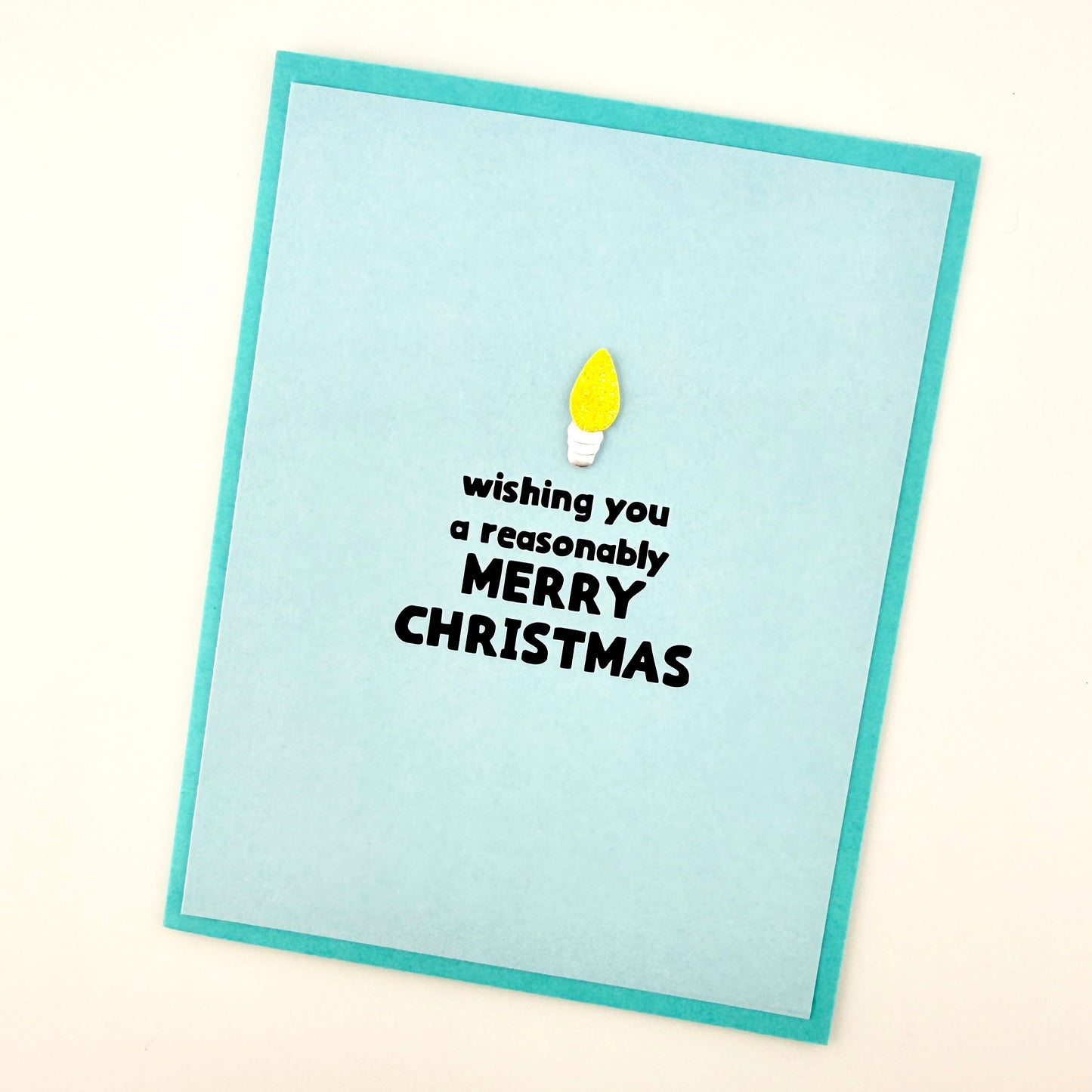 Reasonably Merry Christmas card