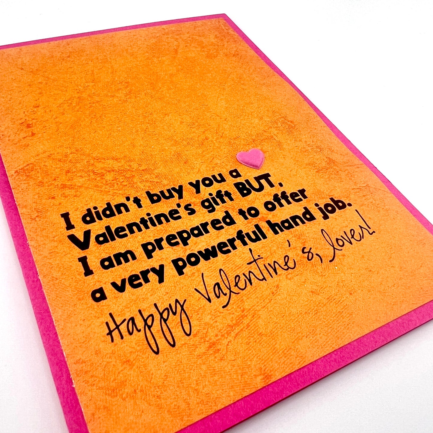 Powerful Handjob Valentines card