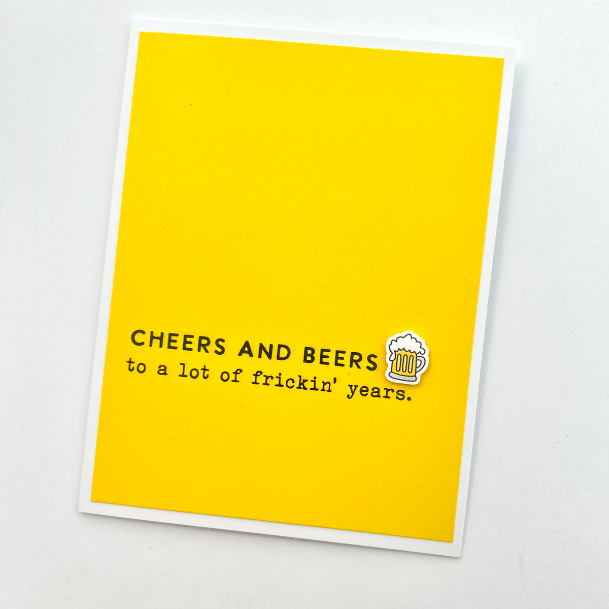 Birthday Cheers and Beers funny card
