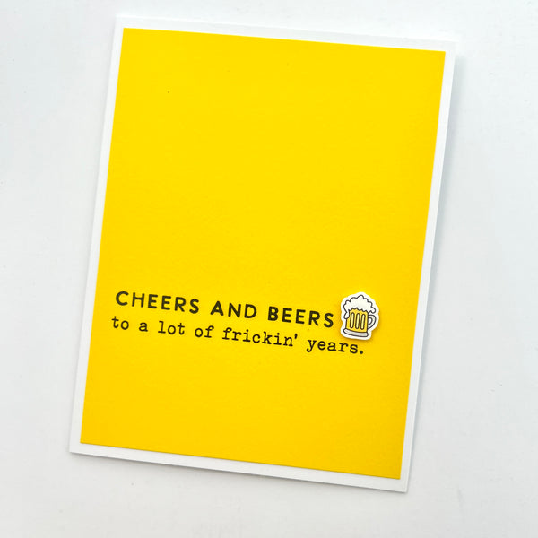 Birthday Cheers and Beers funny card