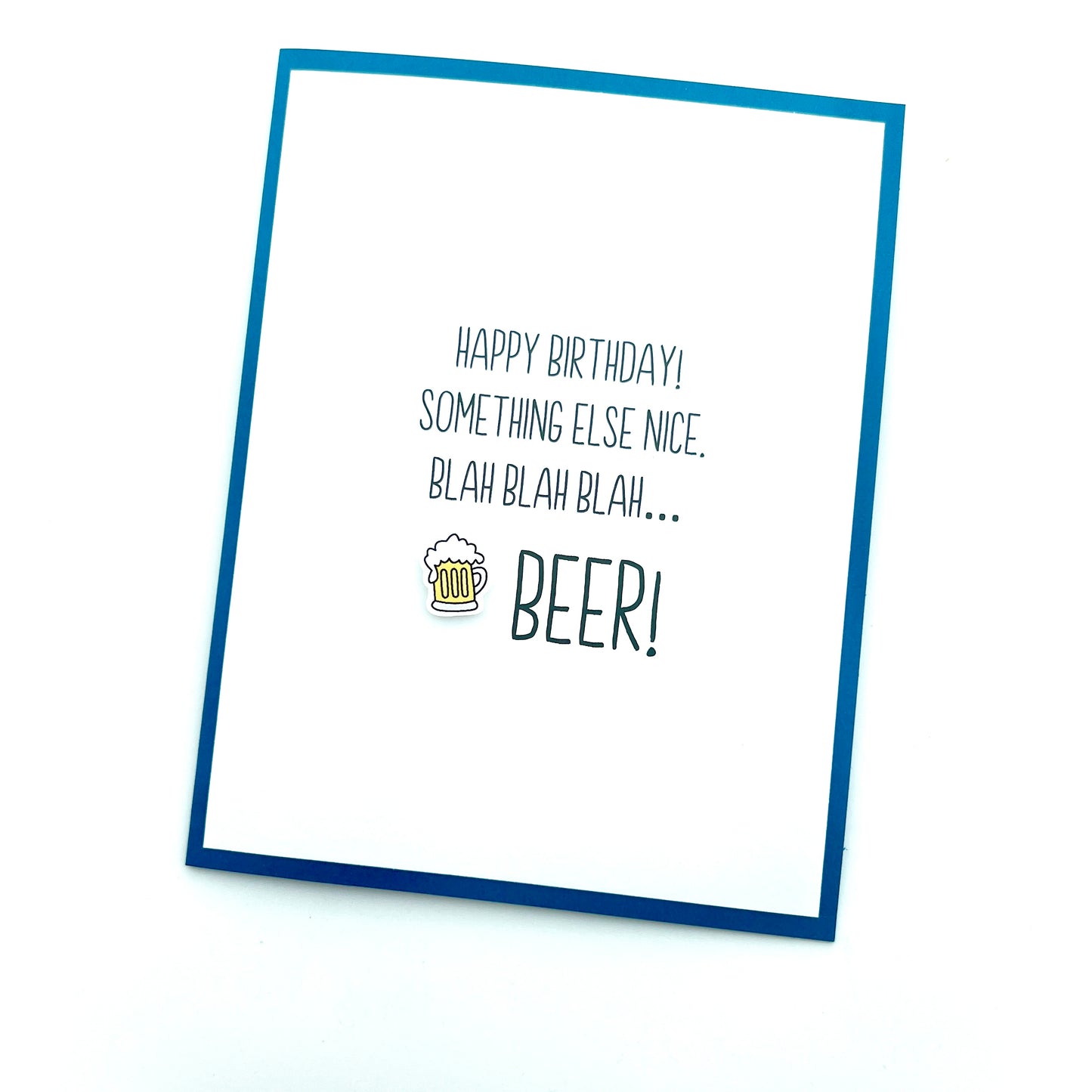 Blah Blah Beer card