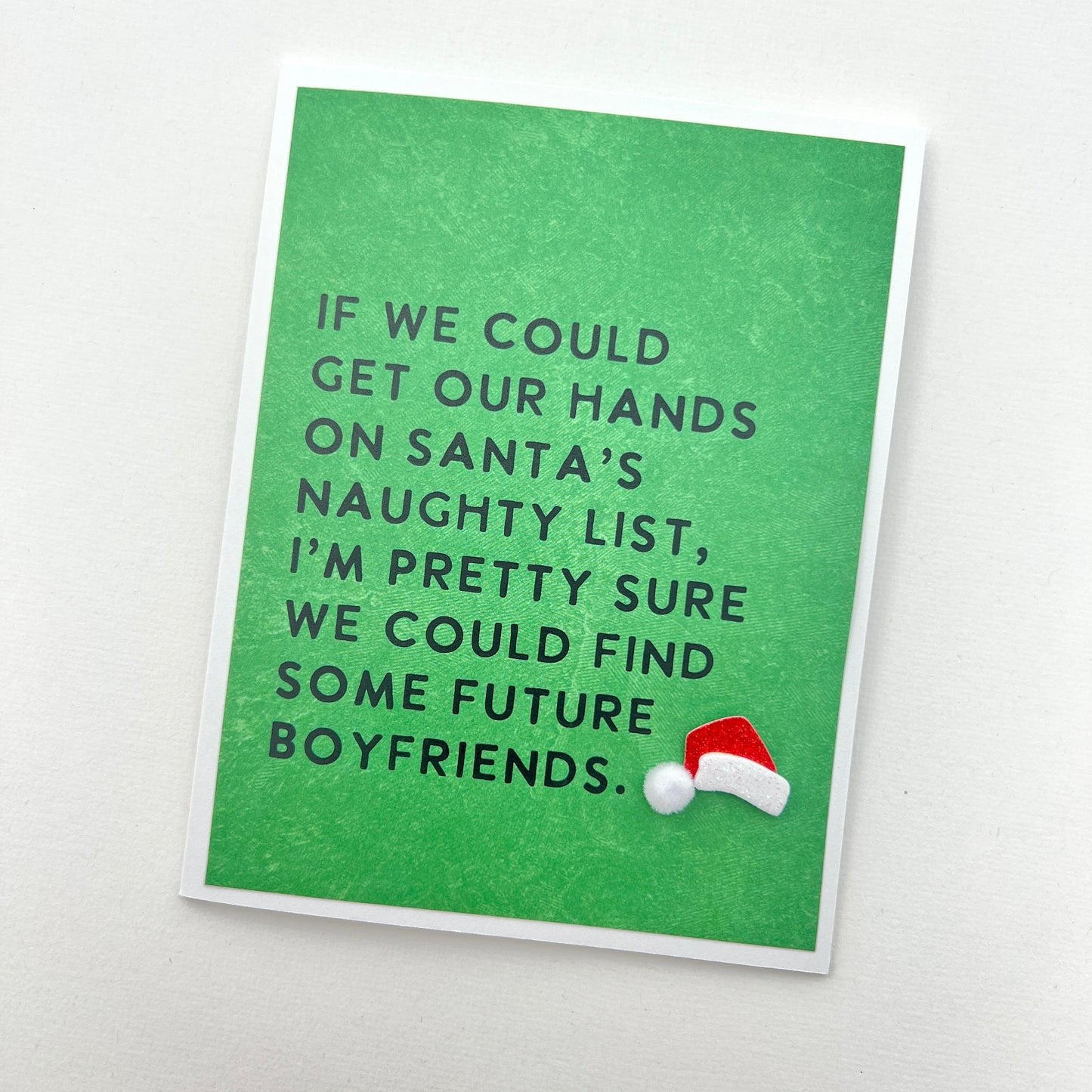 Naughty List Future Boyfriends Christmas card