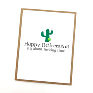 Job About Fucking Time Retirement card