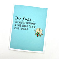 Holiday Dear Santa card