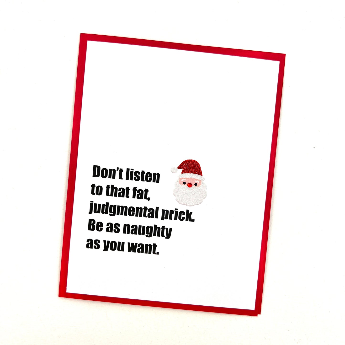 Judgmental Prick Christmas card