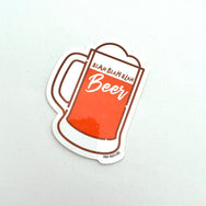 Vinyl Sticker Blah Blah Blah Beer