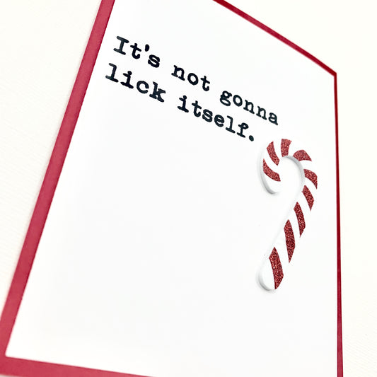 Not Gonna Lick Itself holiday card