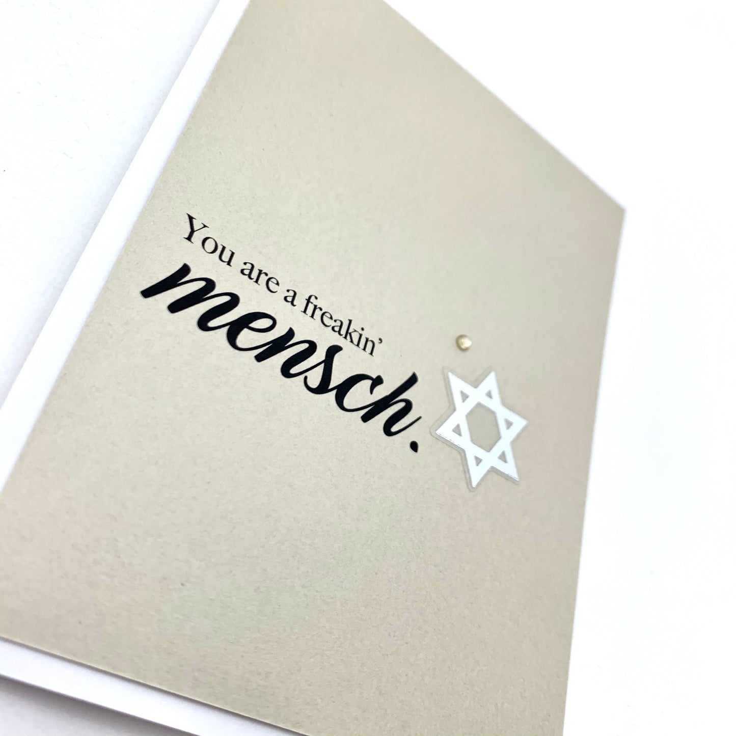 Hanukkah Freaking Mensch card