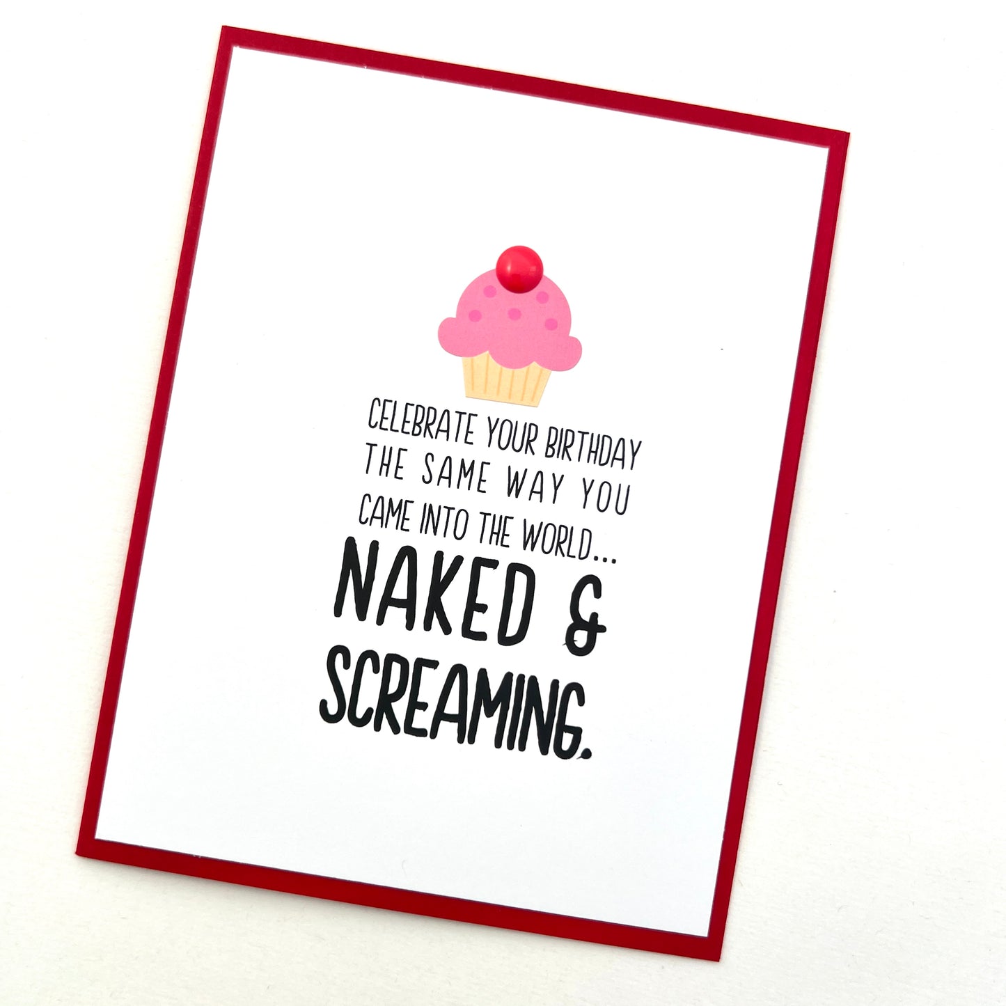 Naked and Screaming card