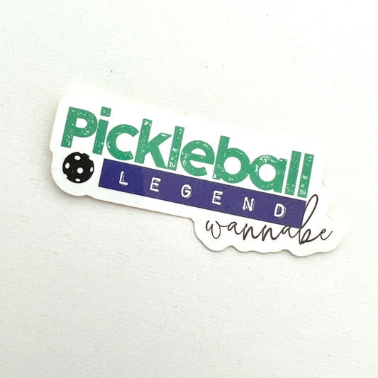 Pickleball Legend Wannabe vinyl sticker