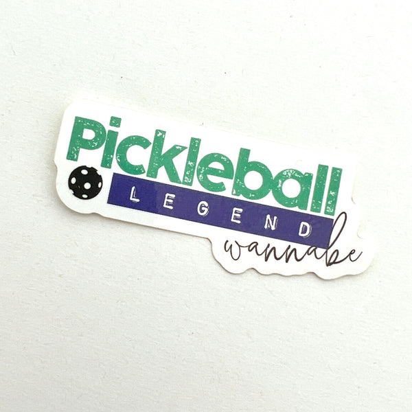 Vinyl Sticker Pickleball Legend Wannabe