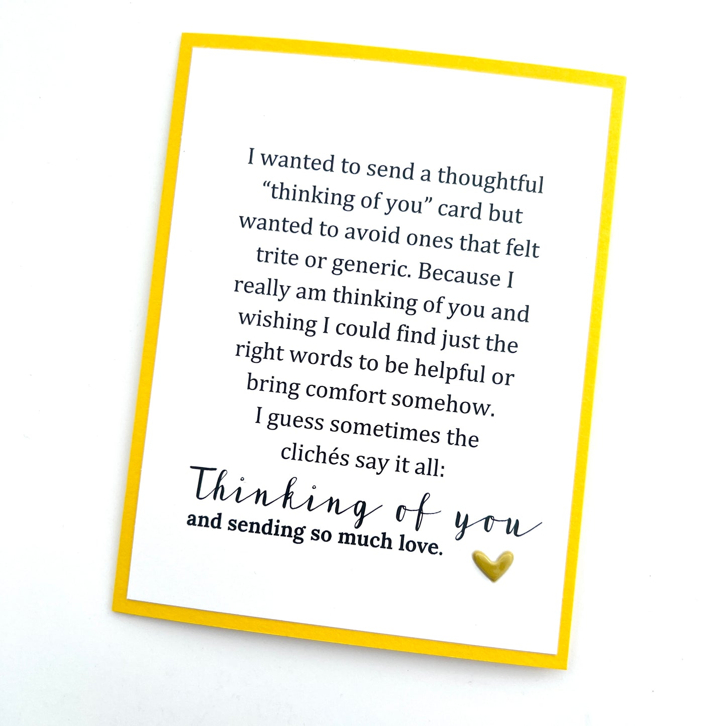 Cliche Thinking of You card