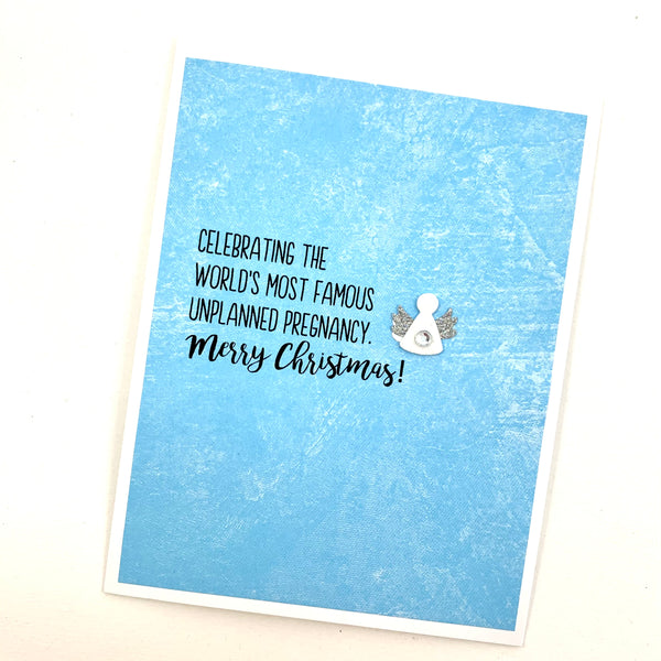 Holiday Unplanned Pregnancy Christmas card
