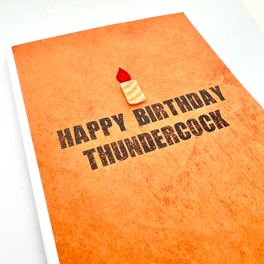 Thundercock Birthday card