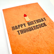 Birthday Happy Birthday Thundercock card