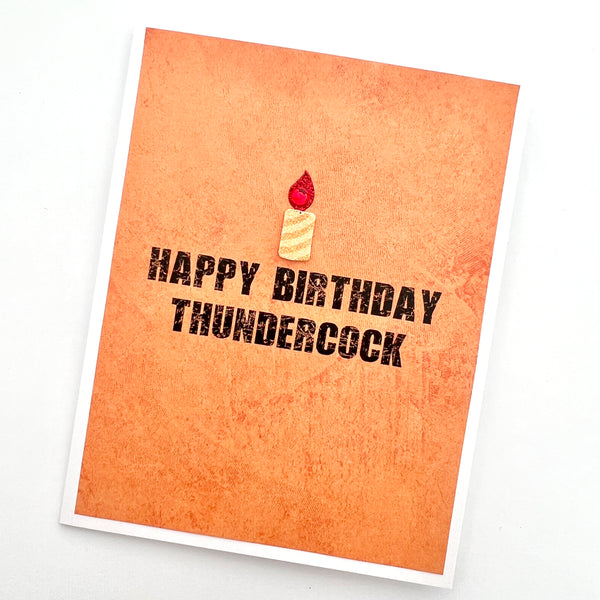 Birthday Happy Birthday Thundercock card