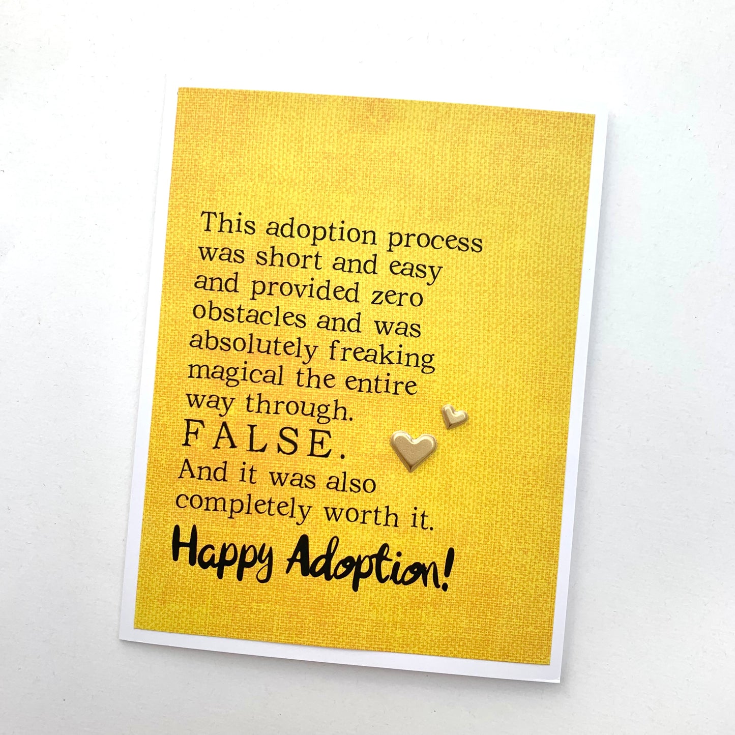 Adoption Short and Easy card