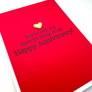 Anniversary Favorite Thing to Do card