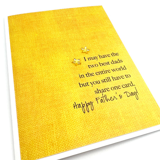 Fathers Day Two Best Dads card